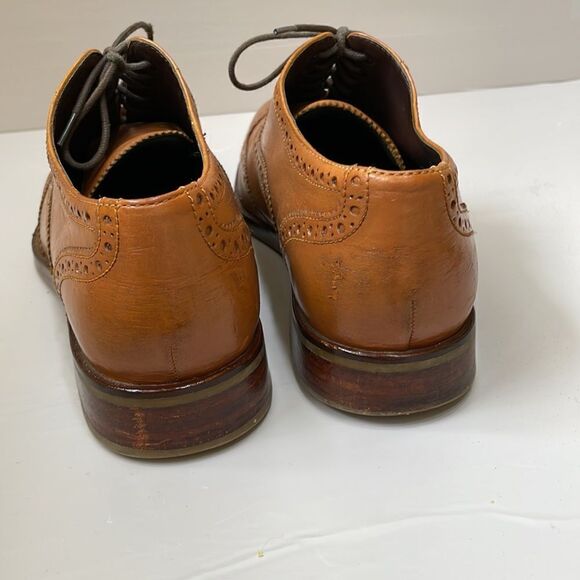 COLE HAAN‎ PRESTON LEATHER WINGTIPS IN BRITISH TAN - Picture 4 of 9